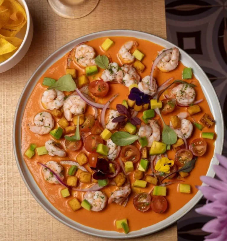 Ceviche de camarón con aguacate y tomate cherry en Limoncello Villavicencio